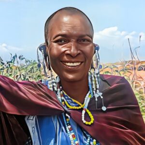 Maasai woman named Eliza in Tanzania